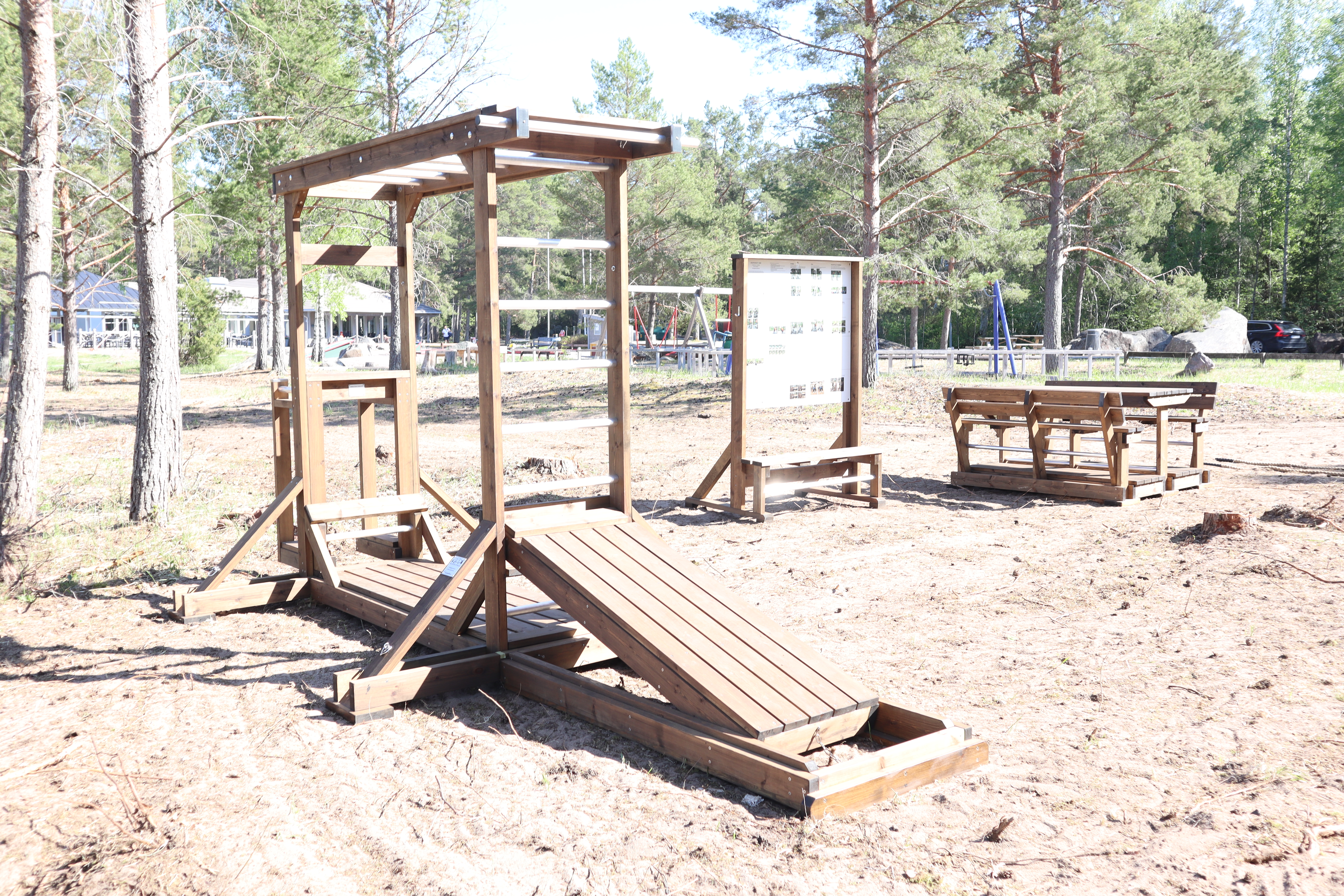 Wooden Fitness Info board